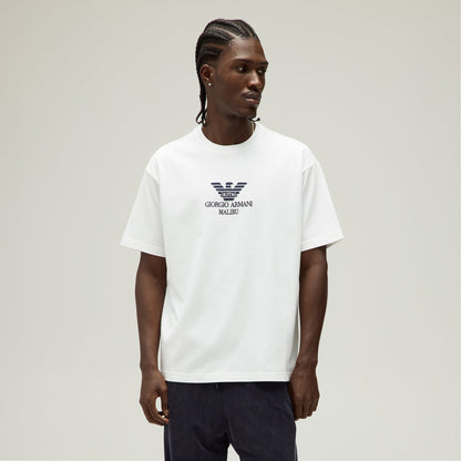 Men Kith Giorgio Armani & Kith Malibu Tee - White