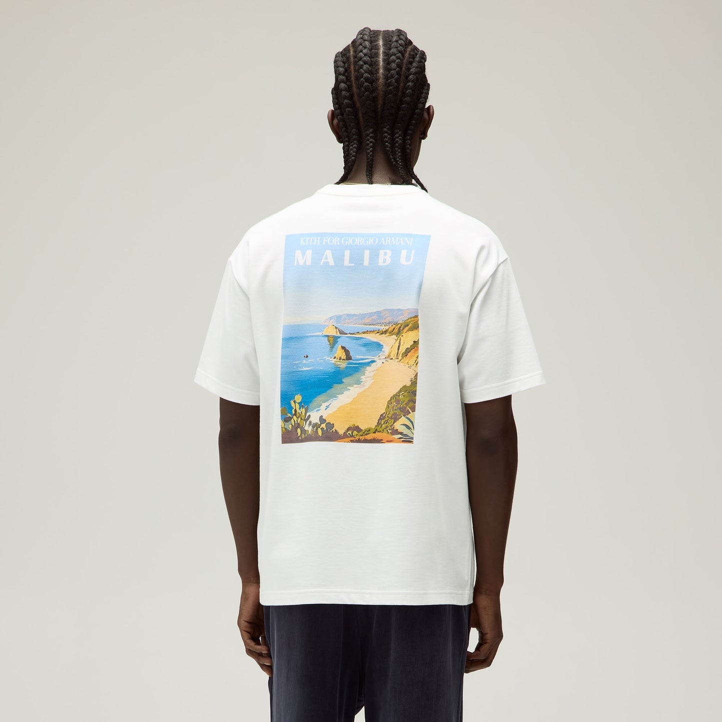 Men Kith Giorgio Armani & Kith Malibu Tee - White