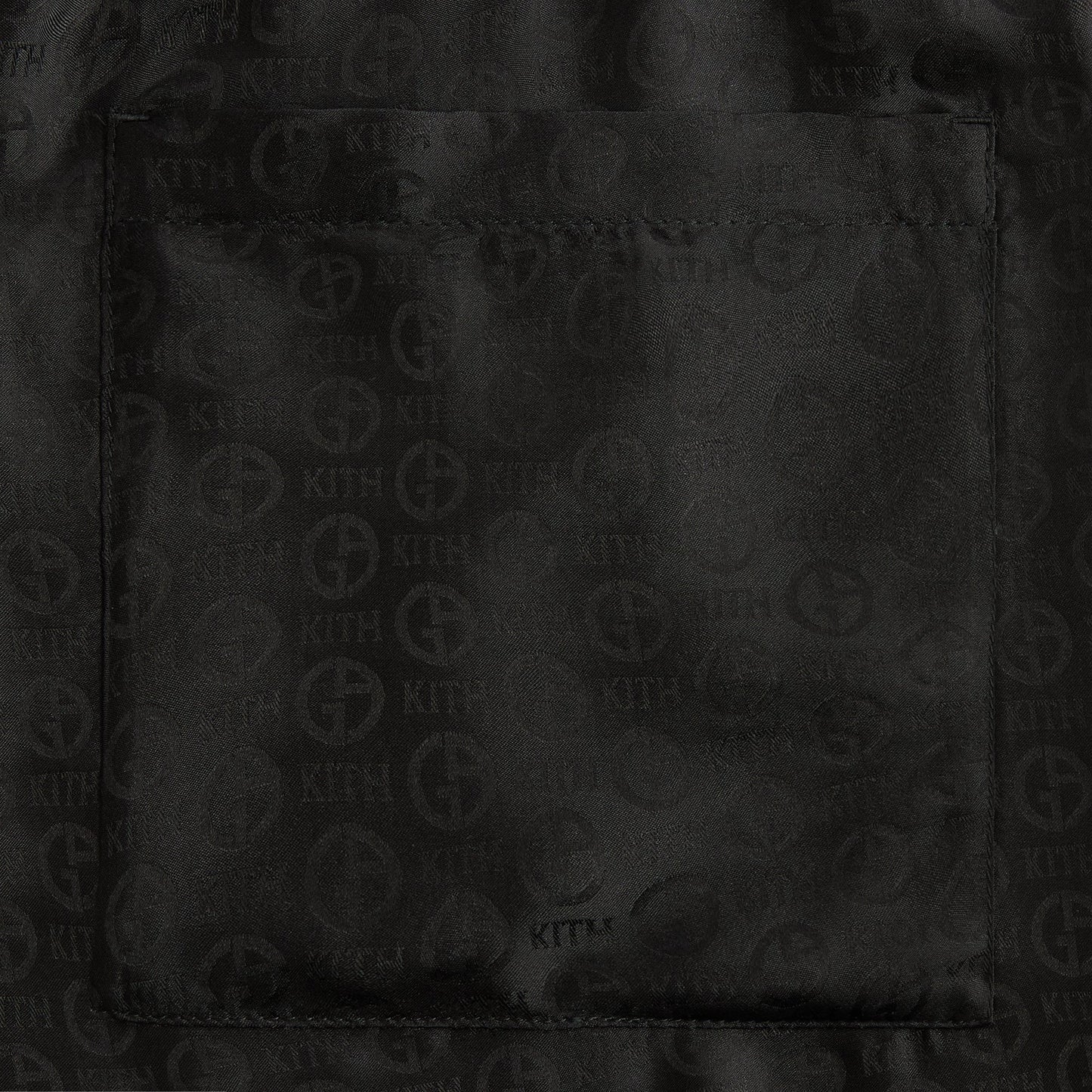 Men Kith Giorgio Armani & Kith Monogram Grayson Pant - Black
