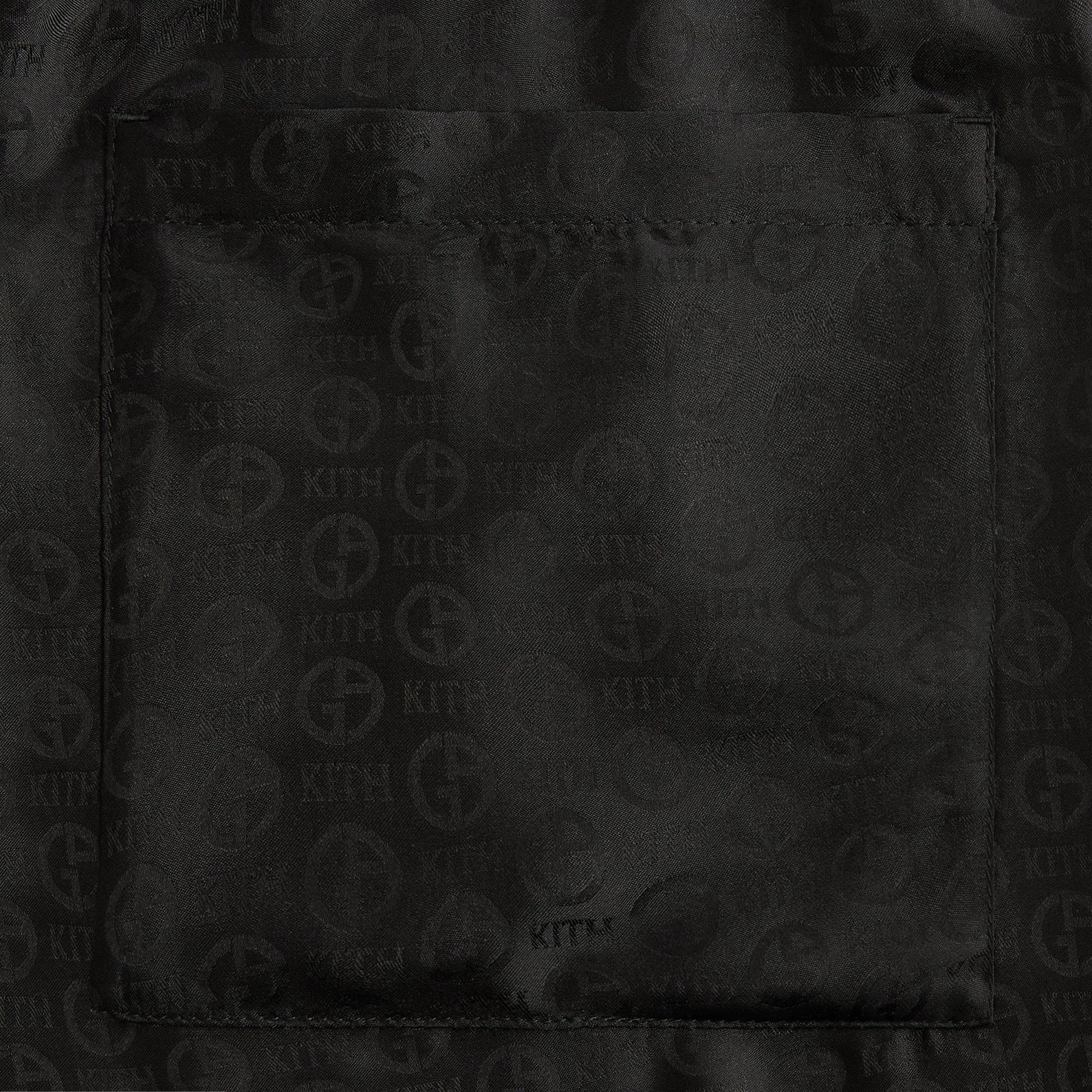 Men Kith Giorgio Armani & Kith Monogram Grayson Pant - Black