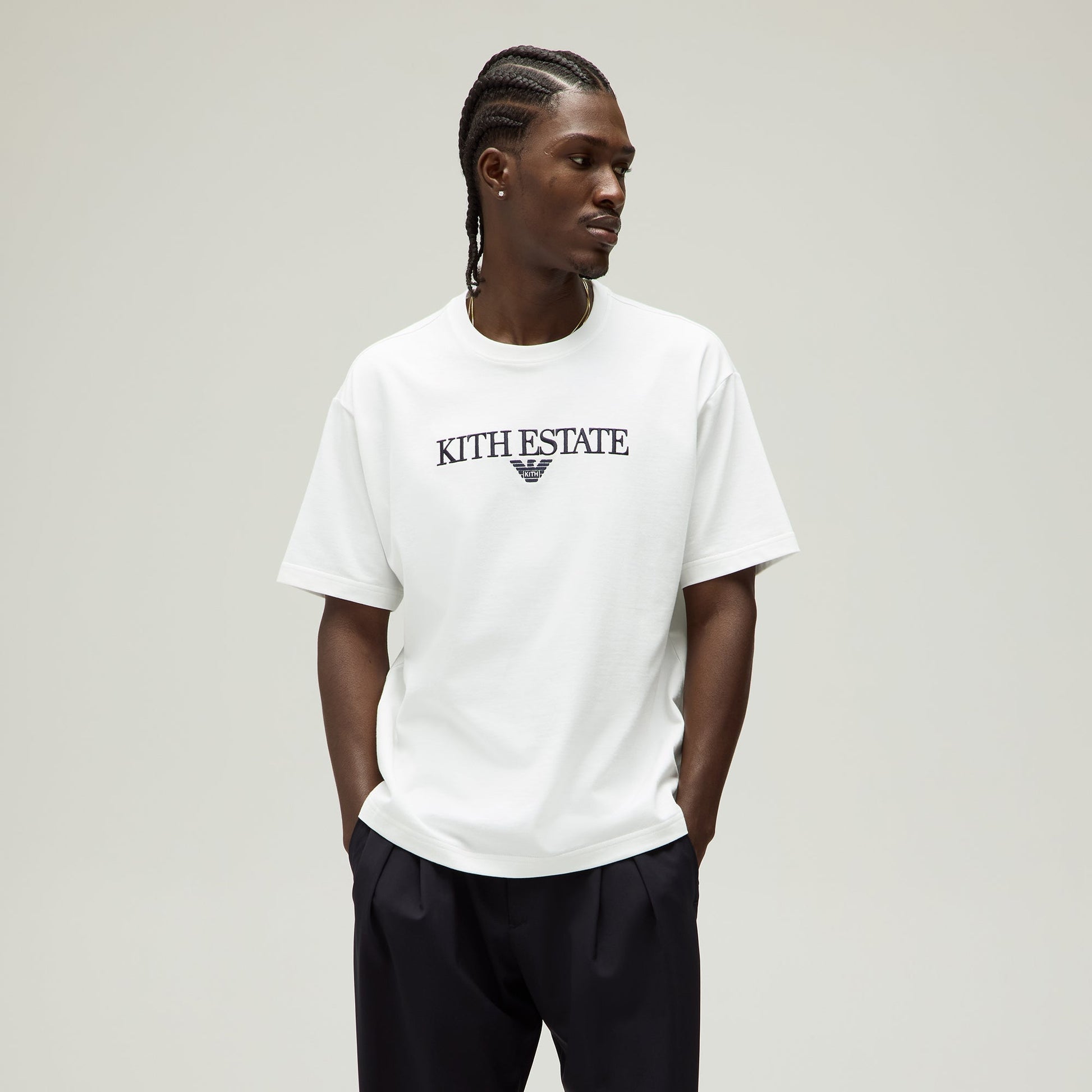 Men Kith Giorgio Armani & Kith Estate Tee - White