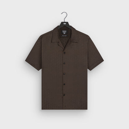 Men Kith Giorgio Armani & Kith Monogram Short Sleeve Thompson Camp Collar Shirt