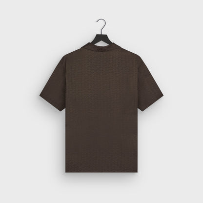 Men Kith Giorgio Armani & Kith Monogram Short Sleeve Thompson Camp Collar Shirt