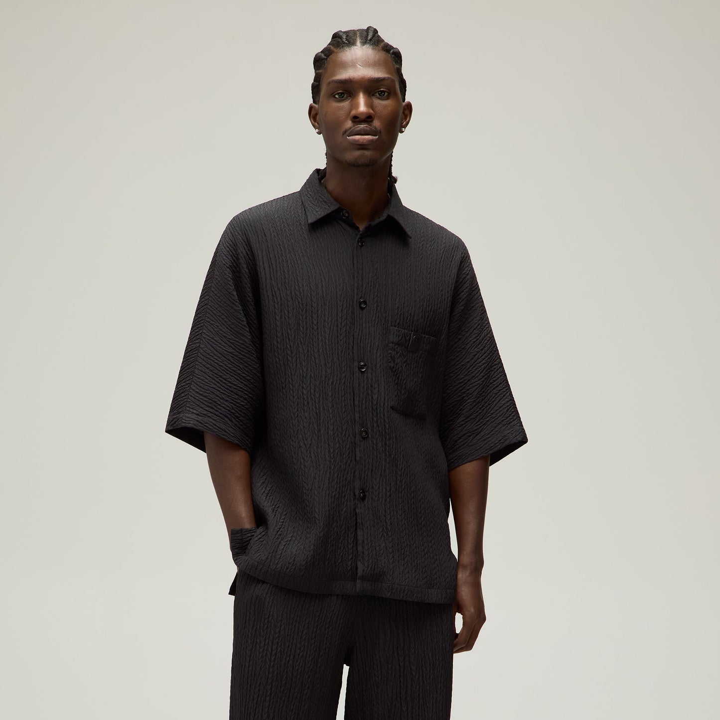 Men Kith Giorgio Armani & Kith Raf Dolman Buttondown - Black