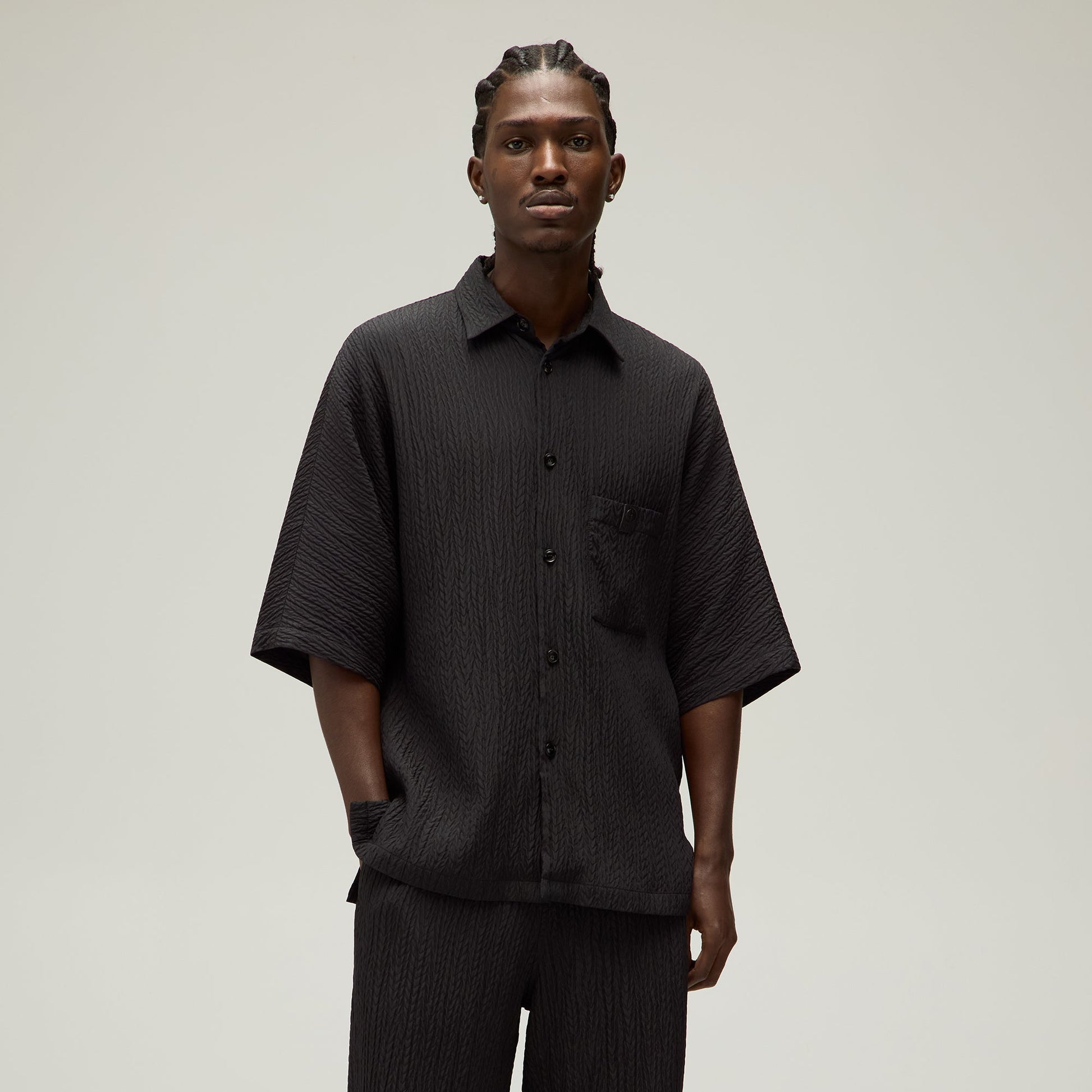 Men Kith Giorgio Armani & Kith Raf Dolman Buttondown - Black