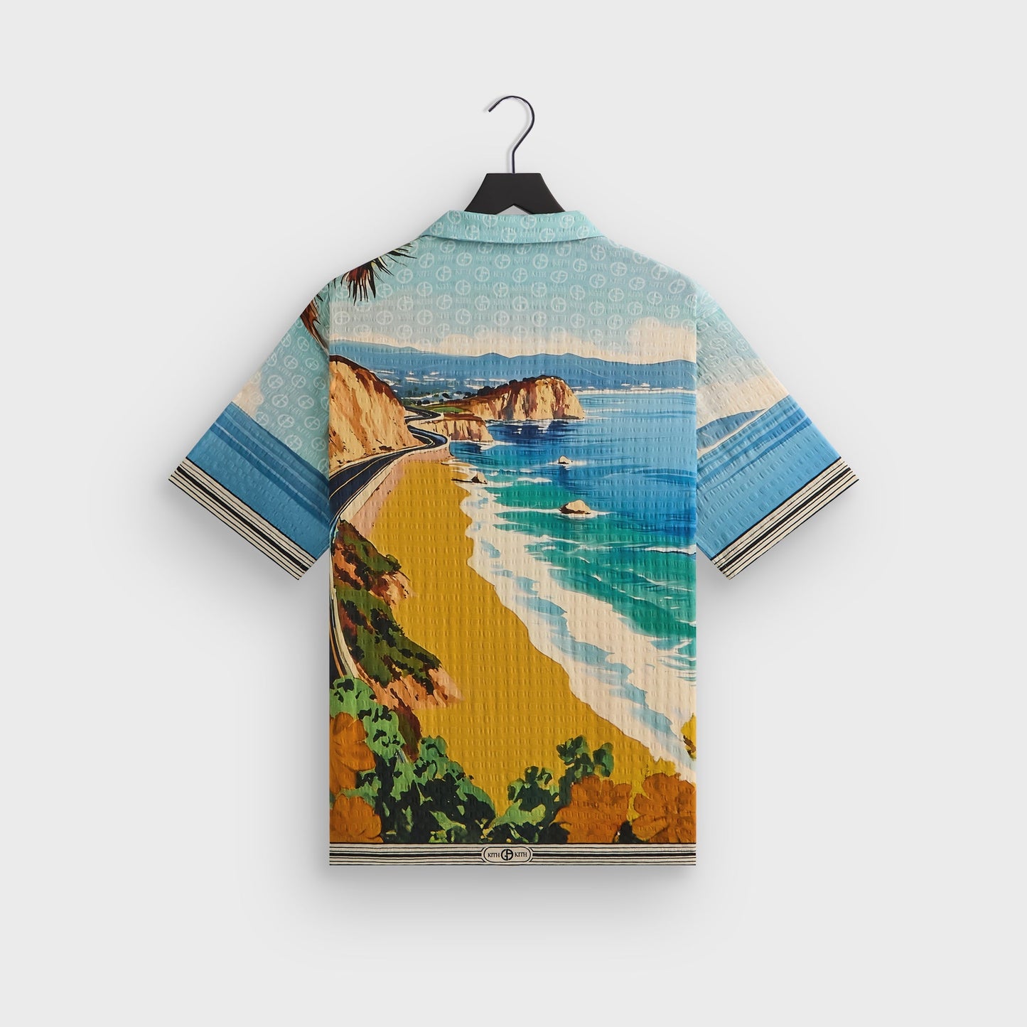 Men Kith Giorgio Armani & Kith Malibu Short Sleeve Thompson Camp Collar Shirt -