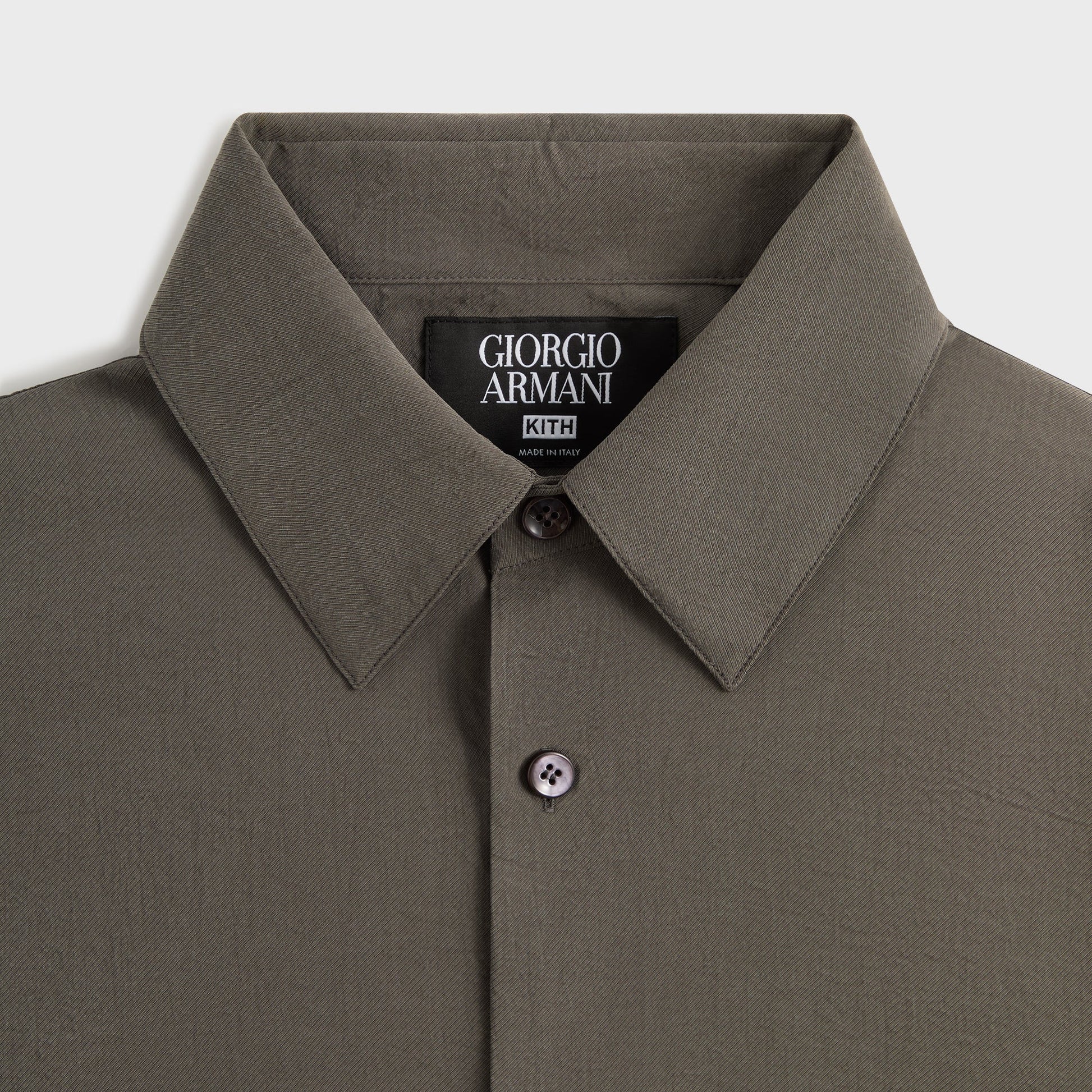 Men Kith Giorgio Armani & Kith Short Sleeve Button Up - Seam