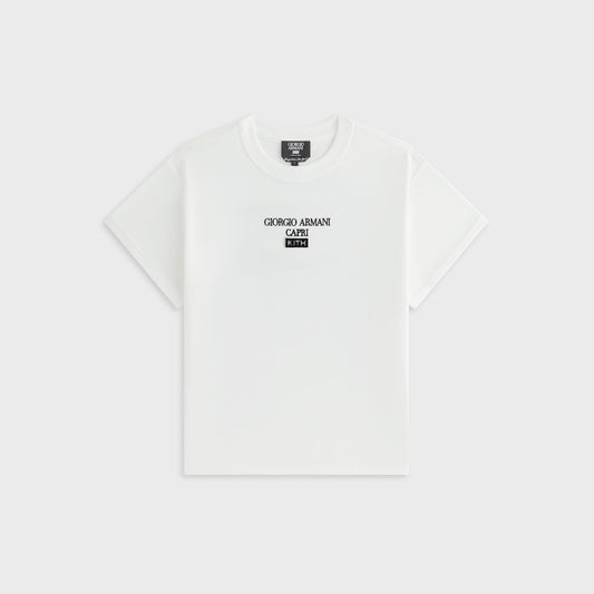 Women Kith Giorgio Armani & Kith Women Capri Mulberry Tee - Wihte