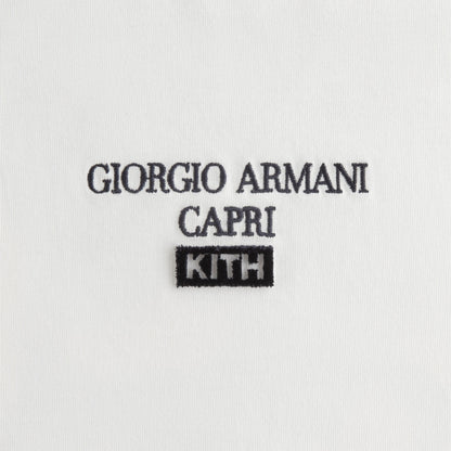 Women Kith Giorgio Armani & Kith Women Capri Mulberry Tee - Wihte