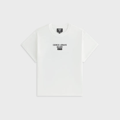 Women Kith Giorgio Armani & Kith Women Malibu Mulberry Tee - White