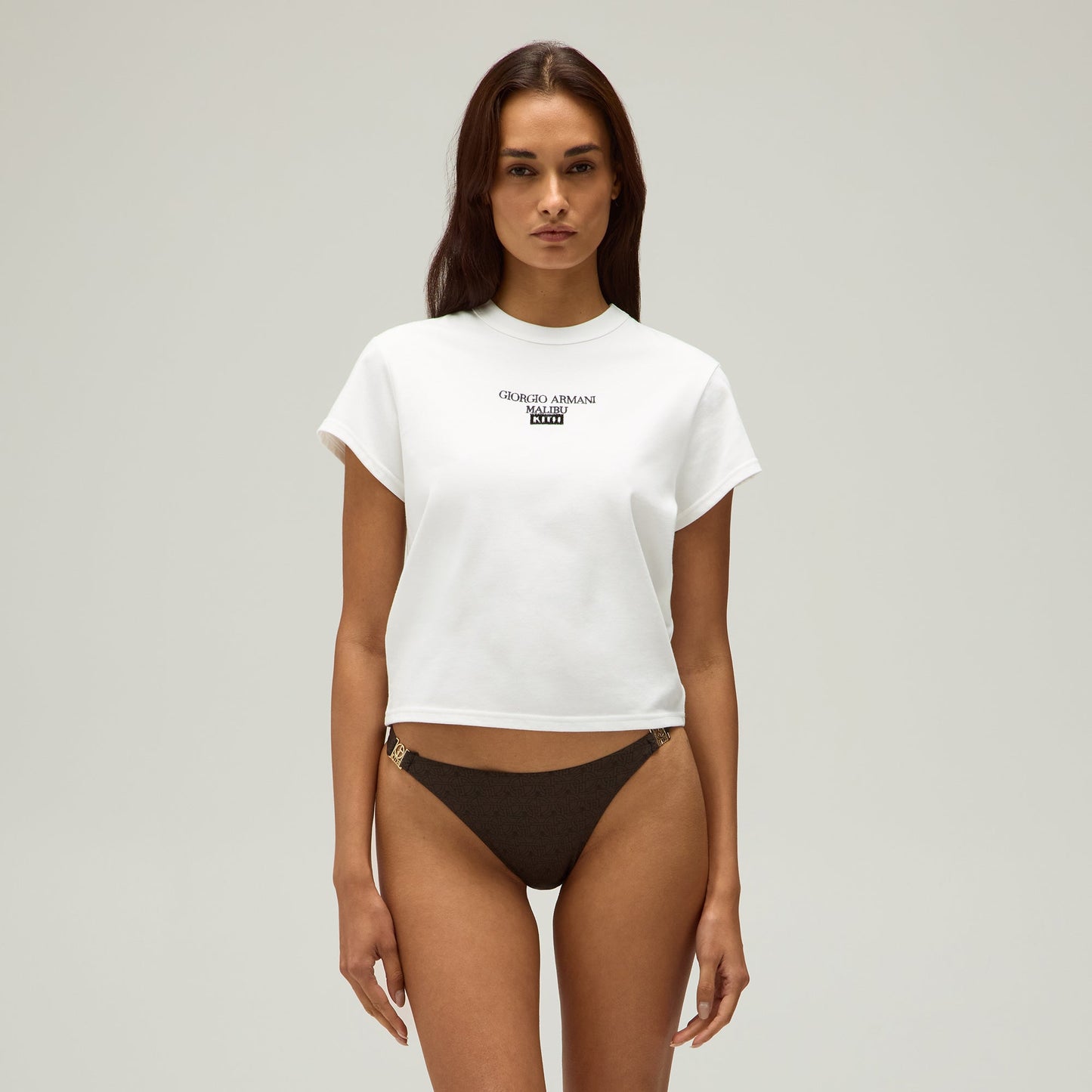 Women Kith Giorgio Armani & Kith Women Malibu Mulberry Tee - White