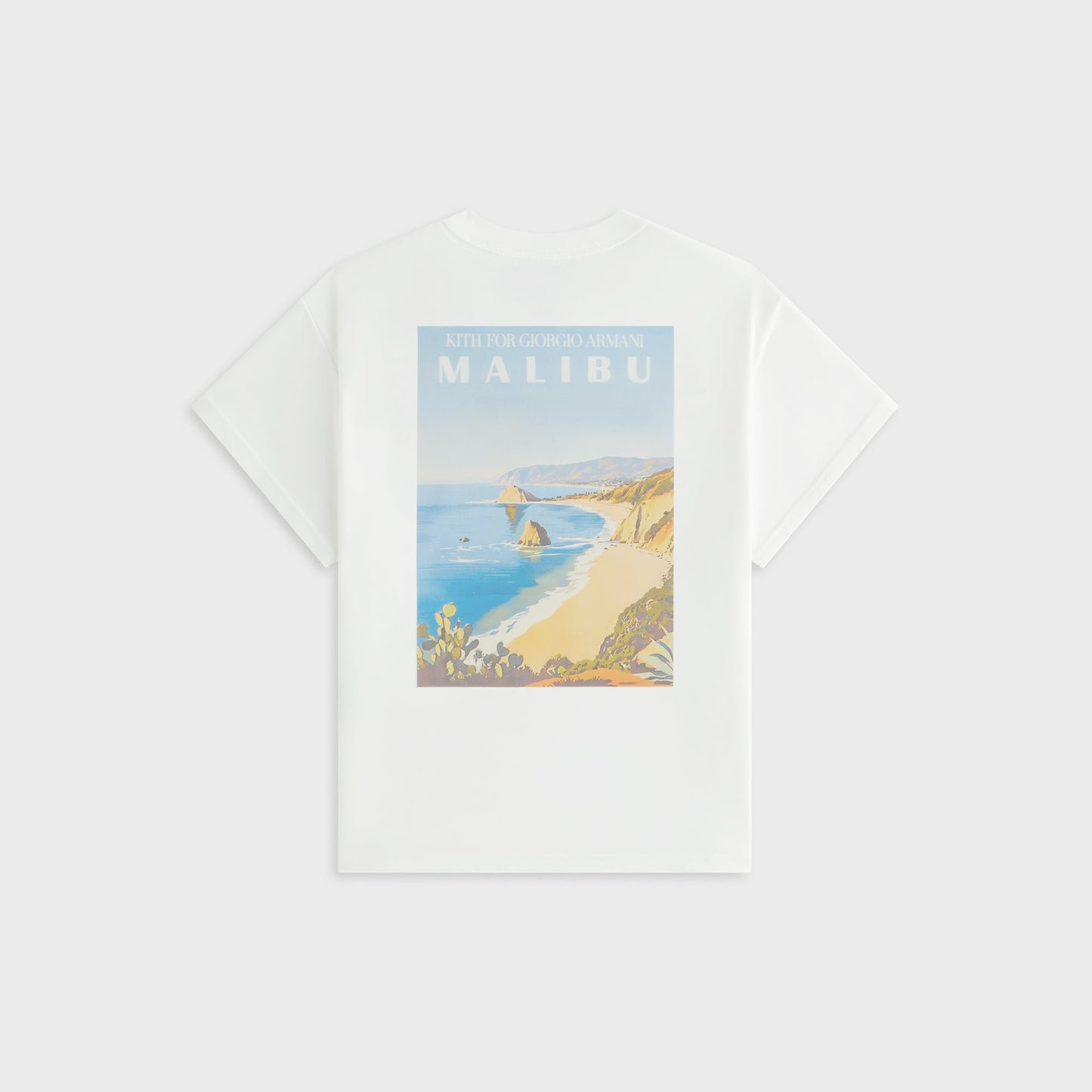 Women Kith Giorgio Armani & Kith Women Malibu Mulberry Tee - White