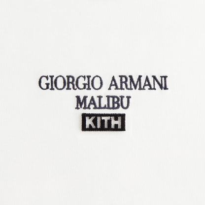 Women Kith Giorgio Armani & Kith Women Malibu Mulberry Tee - White