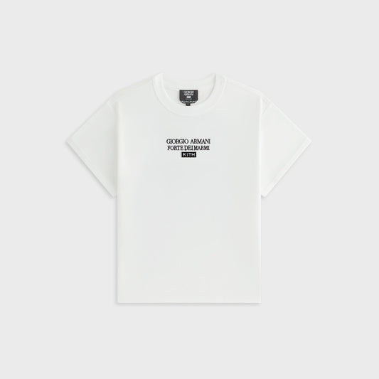 Women Kith Giorgio Armani & Kith Women Forte Dei Marmi Mulberry Tee - White