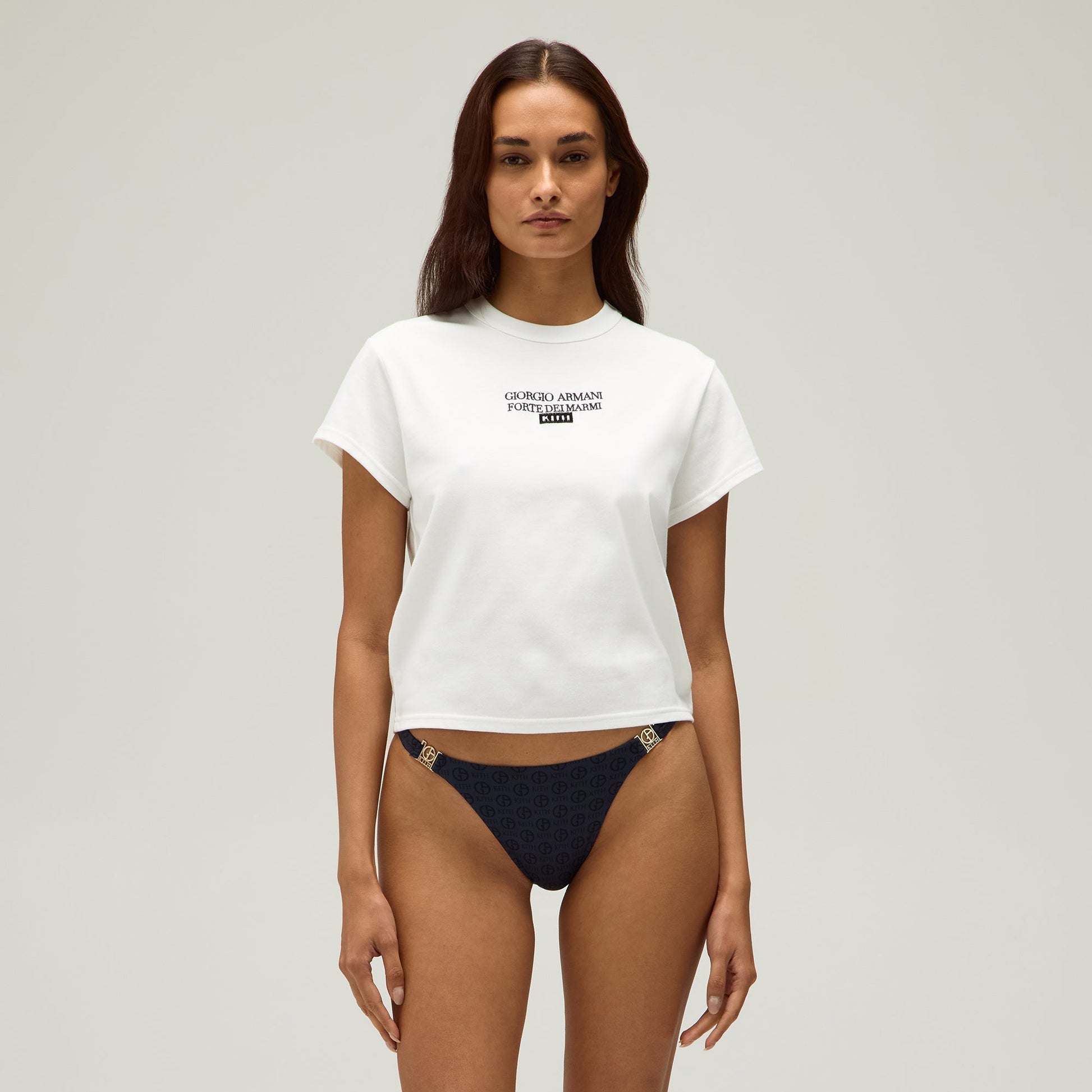 Women Kith Giorgio Armani & Kith Women Forte Dei Marmi Mulberry Tee - White