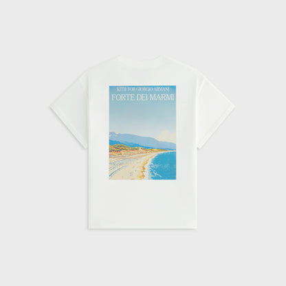 Women Kith Giorgio Armani & Kith Women Forte Dei Marmi Mulberry Tee - White