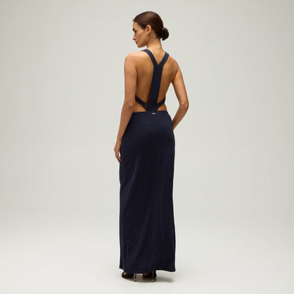 Women Kith Giorgio Armani & Kith Women Viscose Jersey Gown - Nocturnal
