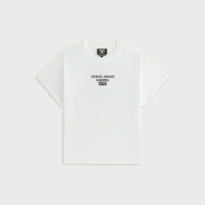 Women Kith Giorgio Armani & Kith Women Sardinia Mulberry Tee - White