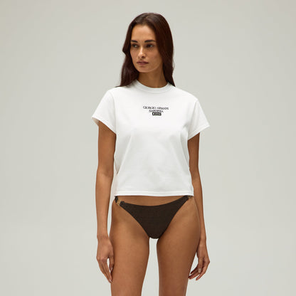 Women Kith Giorgio Armani & Kith Women Sardinia Mulberry Tee - White