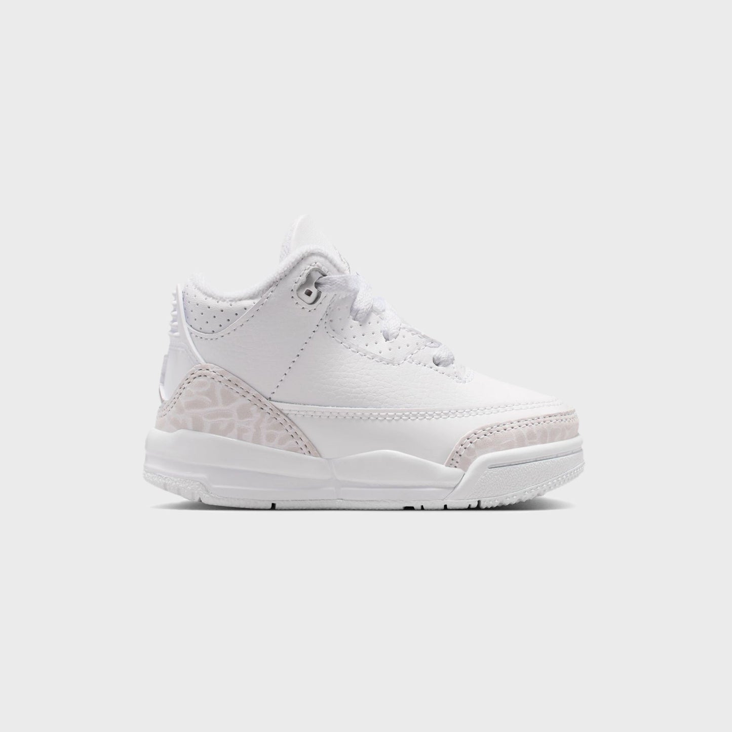 Kids Kith Nike TD Air Jordan 3 Retro - White / Metallic Silver / White