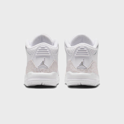 Kids Kith Nike TD Air Jordan 3 Retro - White / Metallic Silver / White