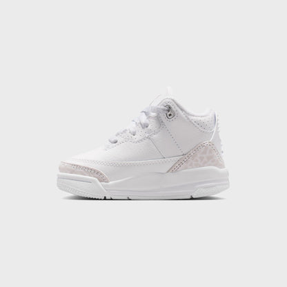 Kids Kith Nike TD Air Jordan 3 Retro - White / Metallic Silver / White