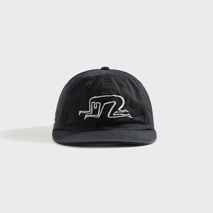 Men Kith by Parra Mid Career 6 Panel Cap - Black