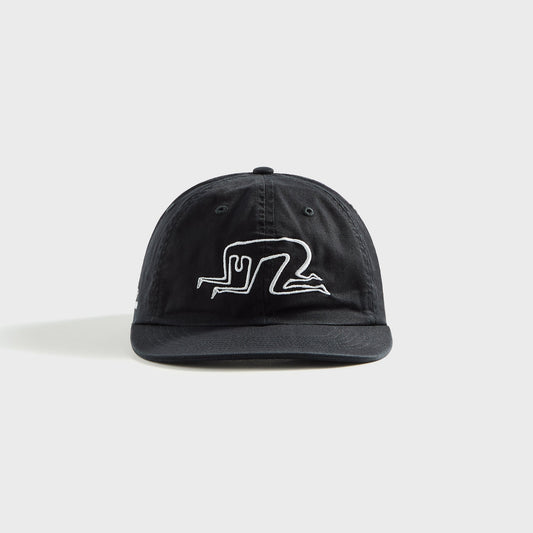 Men Kith by Parra Mid Career 6 Panel Cap - Black