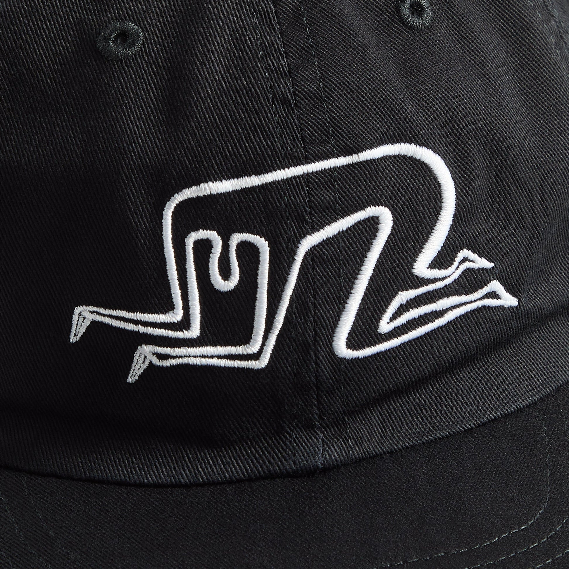 Men Kith by Parra Mid Career 6 Panel Cap - Black