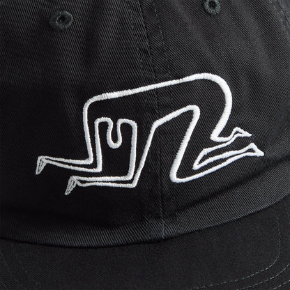 Men Kith by Parra Mid Career 6 Panel Cap - Black