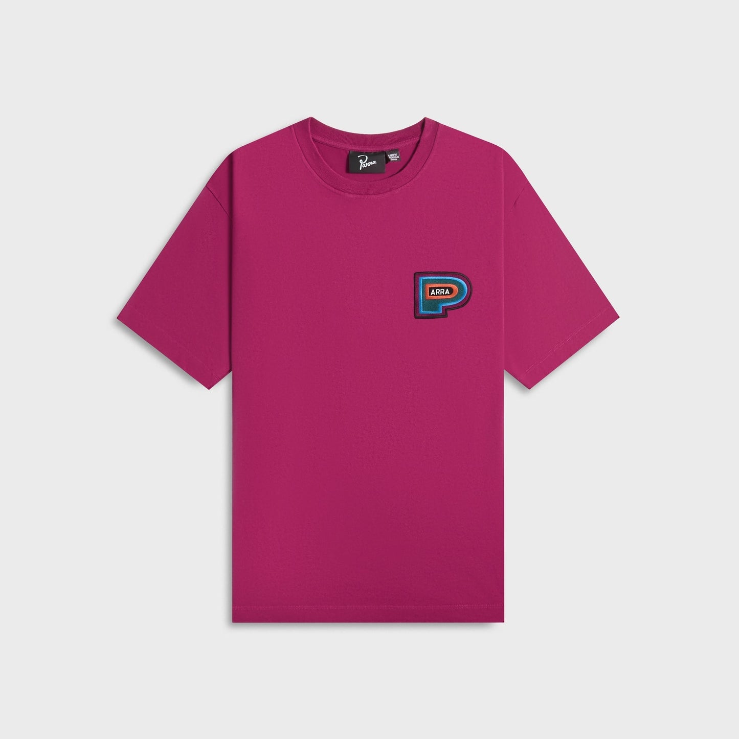 Men Kith by Parra Repeat Pea Tee - Dark Magenta