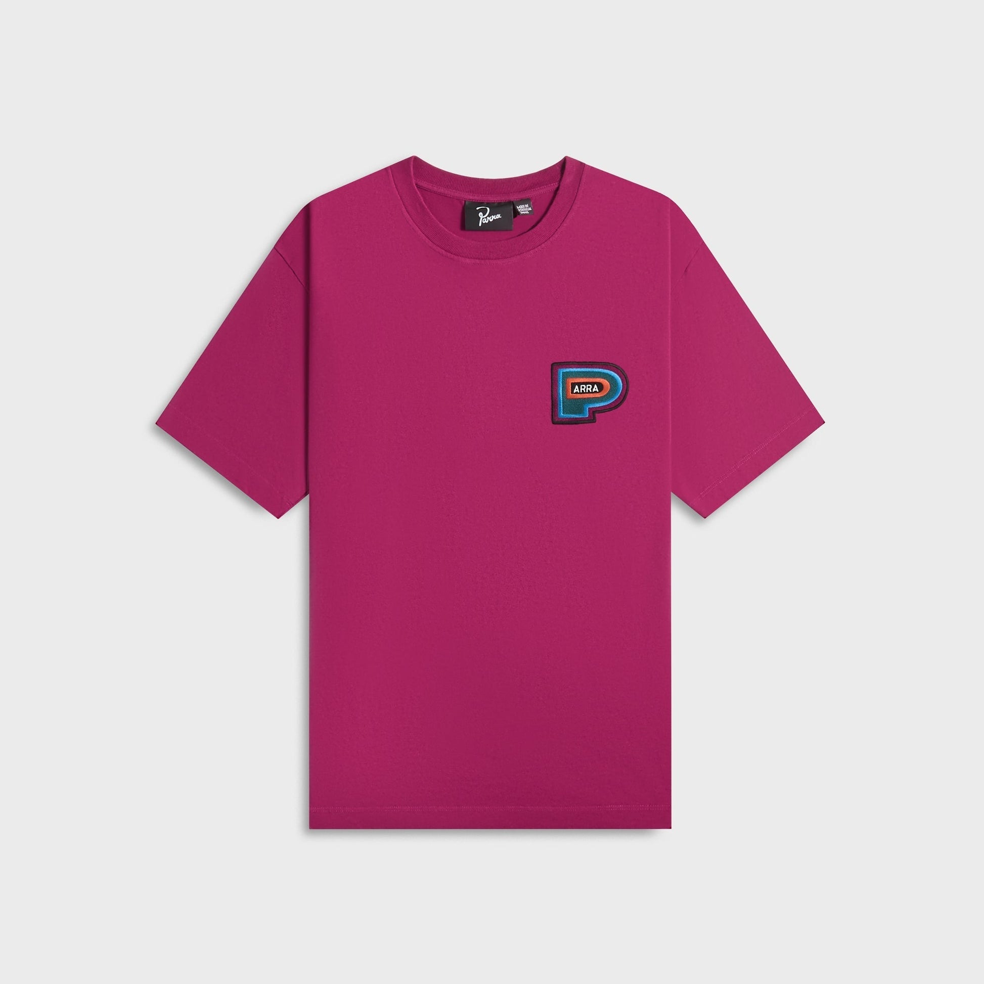 Men Kith by Parra Repeat Pea Tee - Dark Magenta