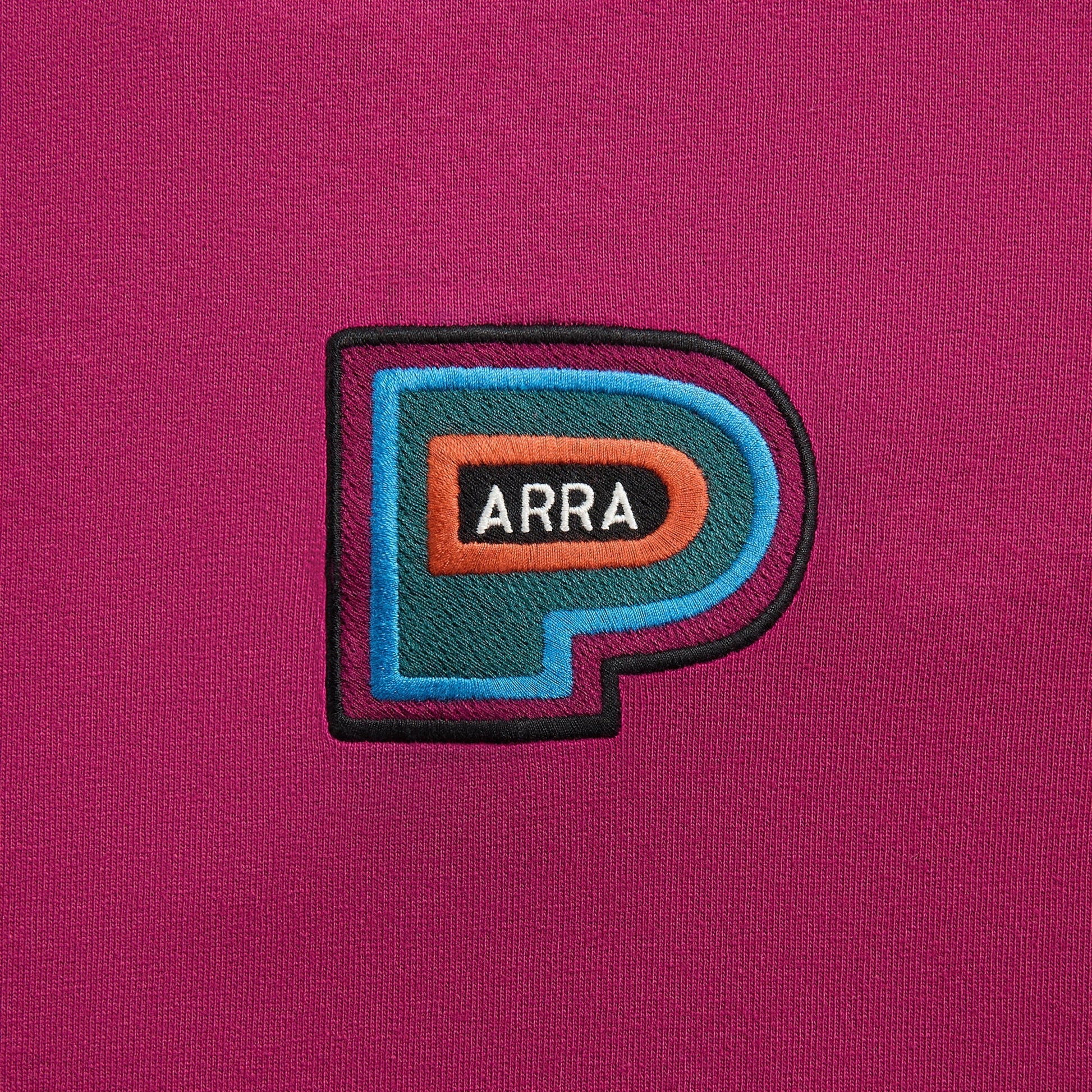 Men Kith by Parra Repeat Pea Tee - Dark Magenta