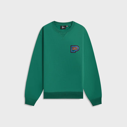 Men Kith by Parra Repeat Pea Crew Neck Sweatshirt - Green