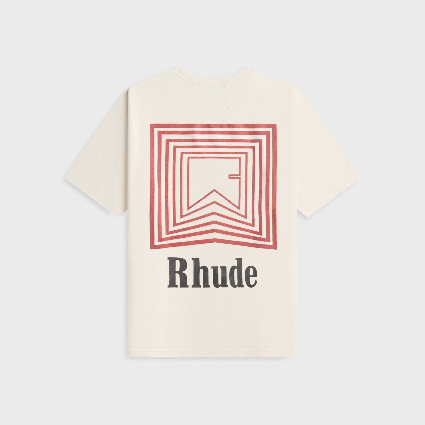 Men Kith Rhude Chevron Logo Repeat Tee - Vintage White