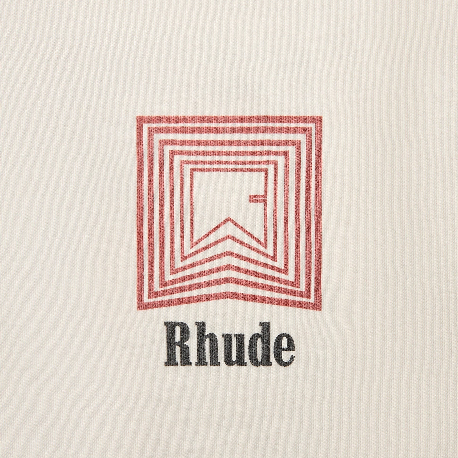Men Kith Rhude Chevron Logo Repeat Tee - Vintage White