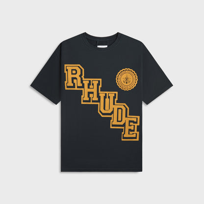 Men Kith Rhude Collegiate Crest Tee - Vintage Black