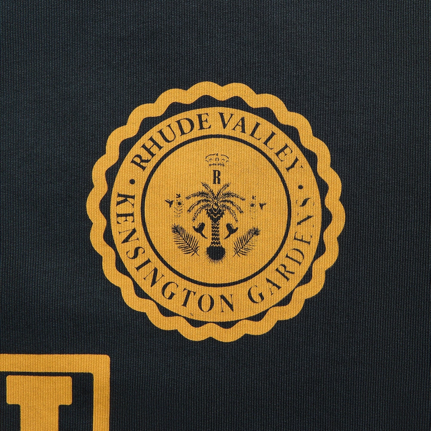 Men Kith Rhude Collegiate Crest Tee - Vintage Black