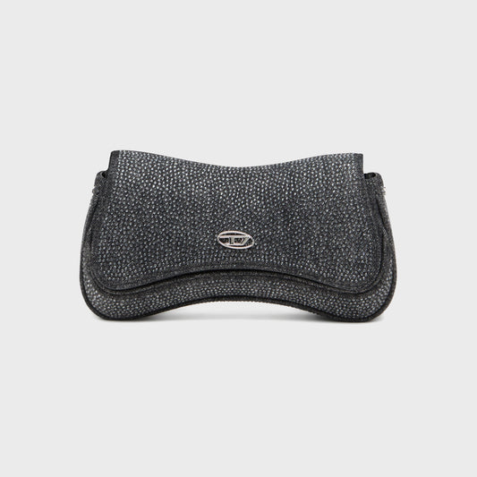 Women Kith Diesel Play Clutch Black with Crystals - Black