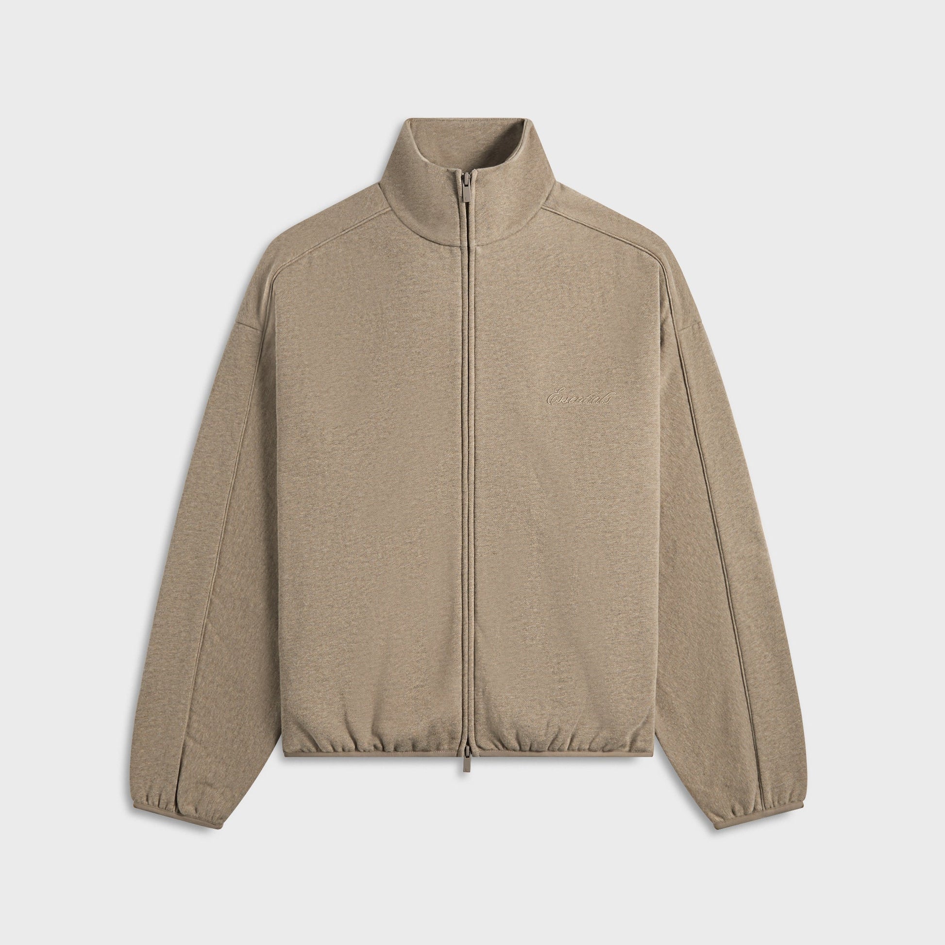 Men Kith Essentials Modern Fit Fleece Track Jacket - Homestead Heather