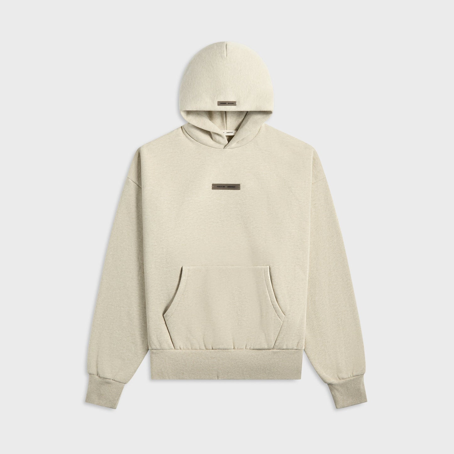 Men Kith Essentials Classic Fit Fleece Hoodie - Heather Stone