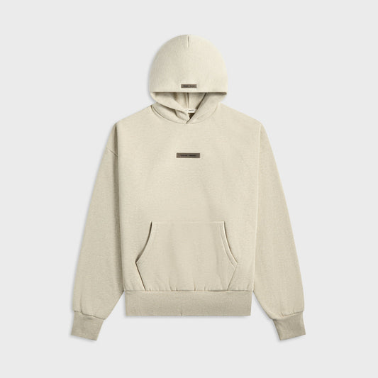 Men Kith Essentials Classic Fit Fleece Hoodie - Heather Stone