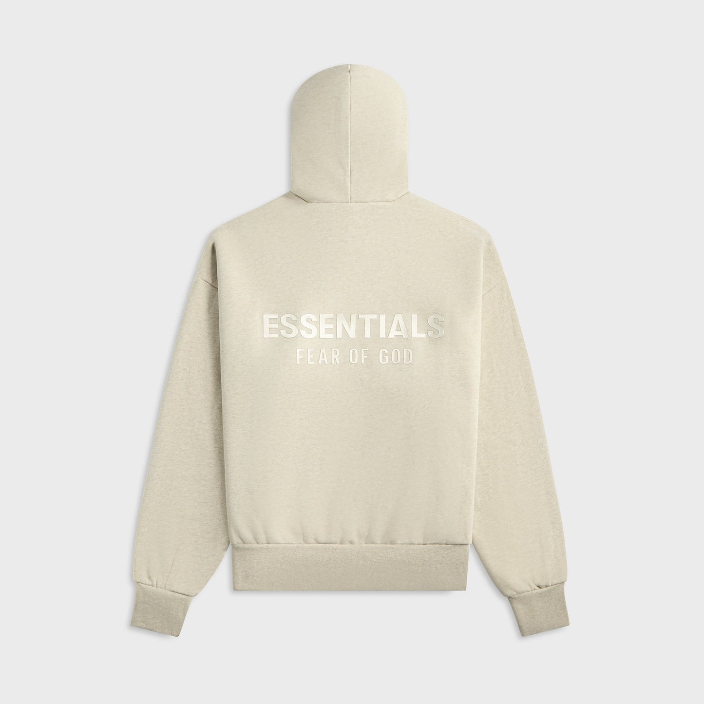 Men Kith Essentials Classic Fit Fleece Hoodie - Heather Stone