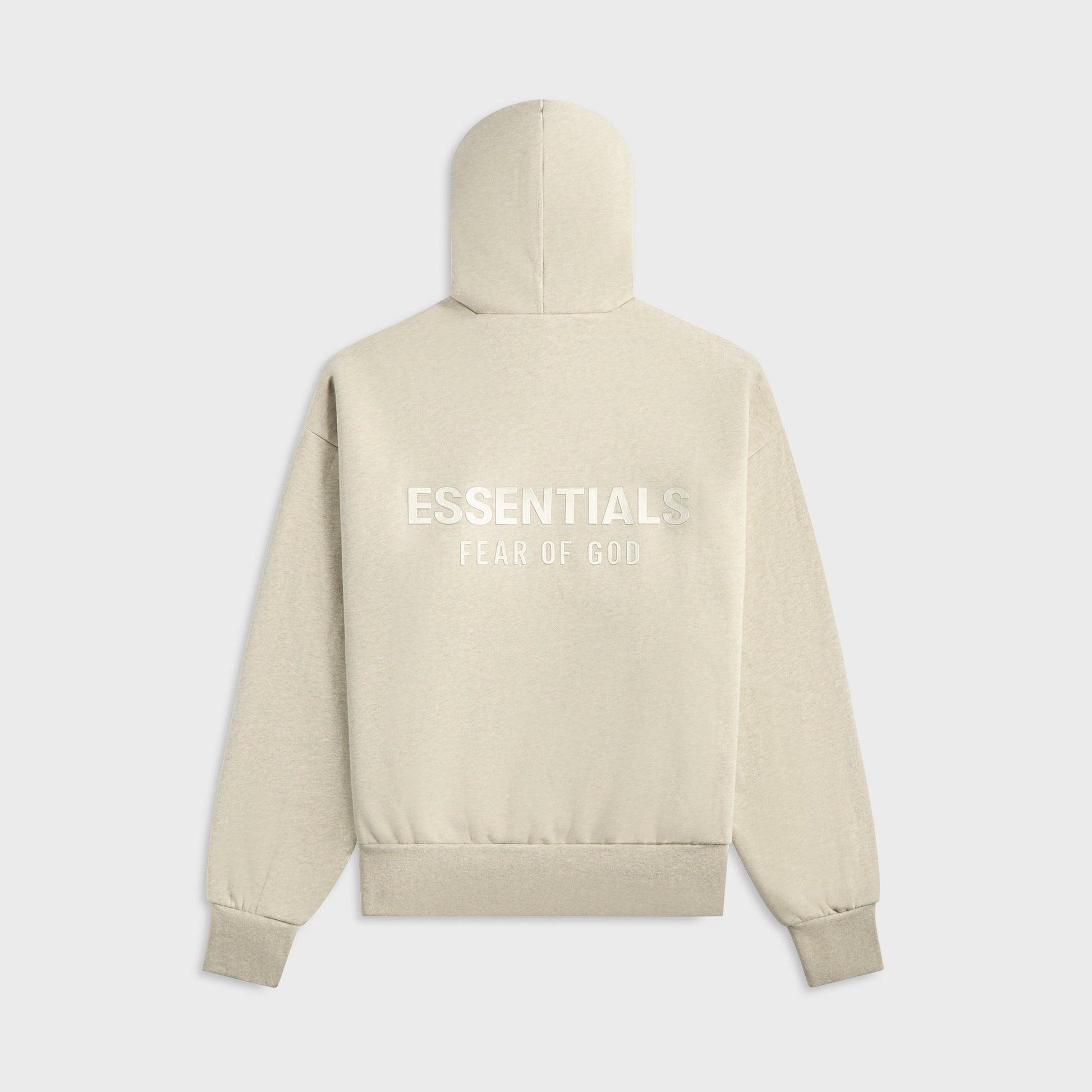 Men Kith Essentials Classic Fit Fleece Hoodie - Heather Stone