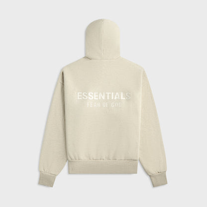 Men Kith Essentials Classic Fit Fleece Hoodie - Heather Stone