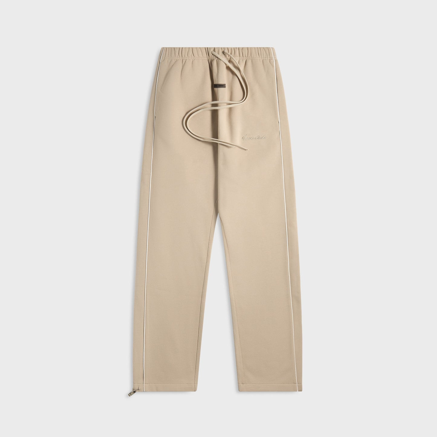 Men Kith Essentials Relaxed Fleece Sweatpant With Piping - Timber / Cloud White