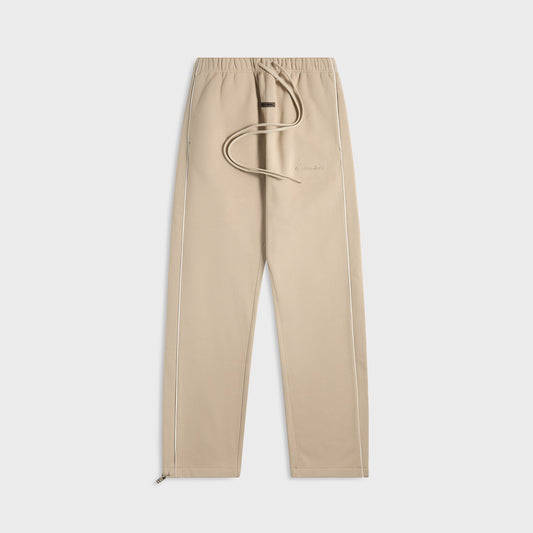 Men Kith Essentials Relaxed Fleece Sweatpant With Piping - Timber / Cloud White