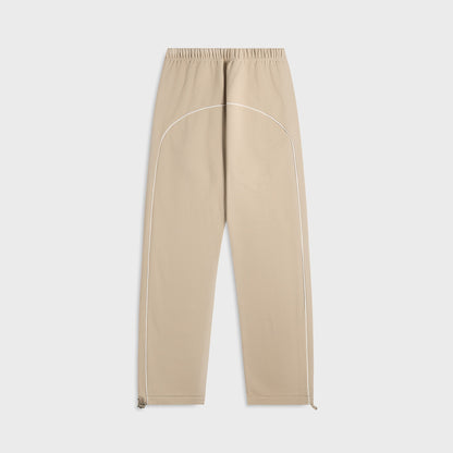 Men Kith Essentials Relaxed Fleece Sweatpant With Piping - Timber / Cloud White