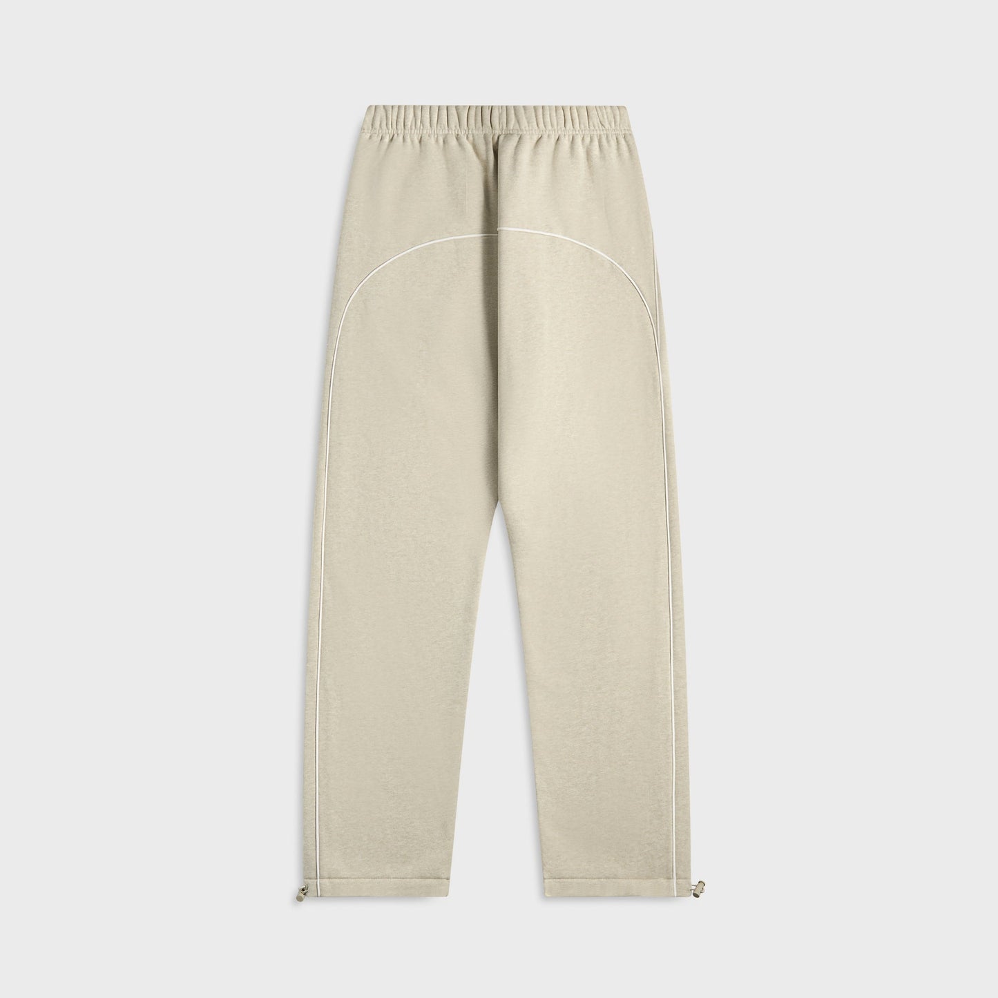 Men Kith Essentials Relaxed Fleece Sweatpant With Piping - Heather Stone / Clou