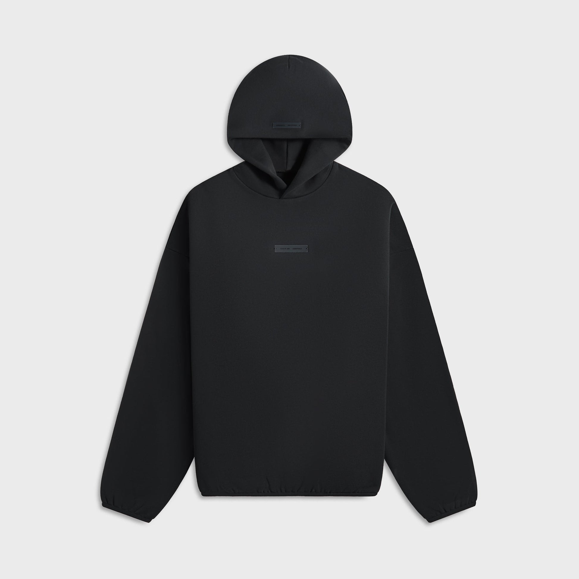 Men Kith Essentials Modern Fit Fleece Hoodie - Jet Black